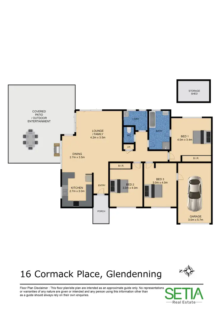 Floorplan of Homely house listing, 16 Cormack Place, Glendenning NSW 2761