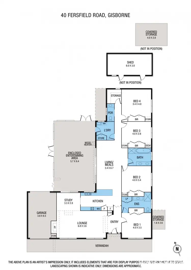 Floorplan of Homely house listing, 40 Fersfield Road, Gisborne VIC 3437
