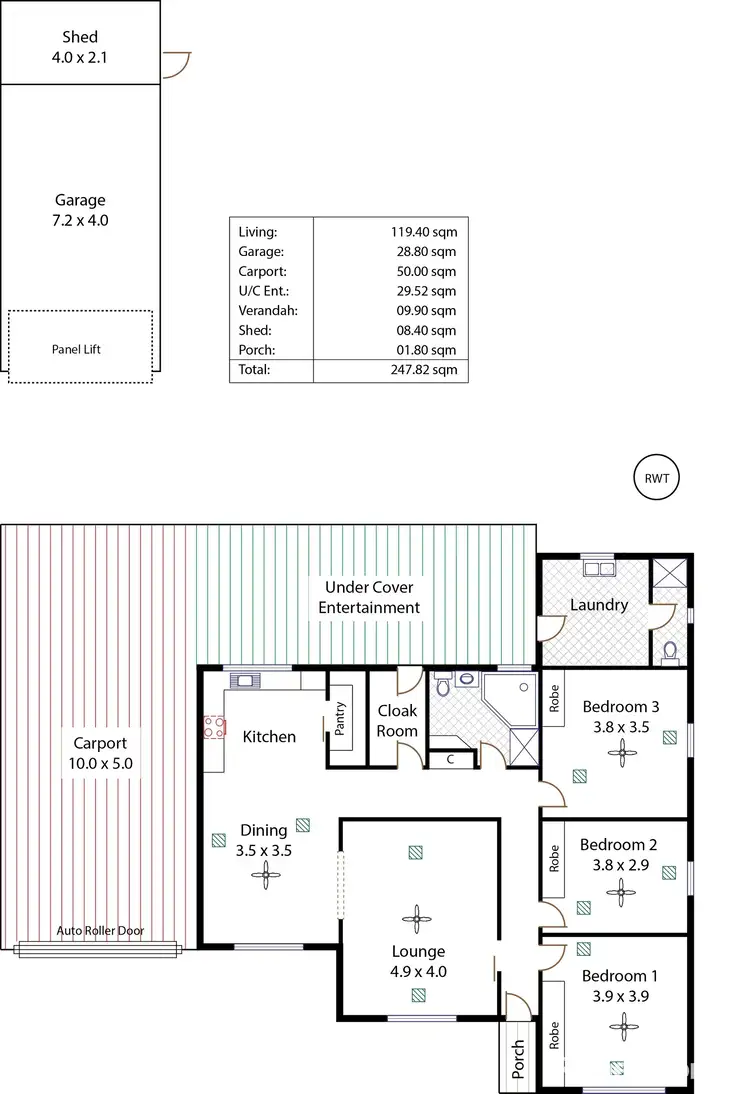 Floorplan of Homely house listing, 9 Saints Road, Salisbury Plain SA 5109