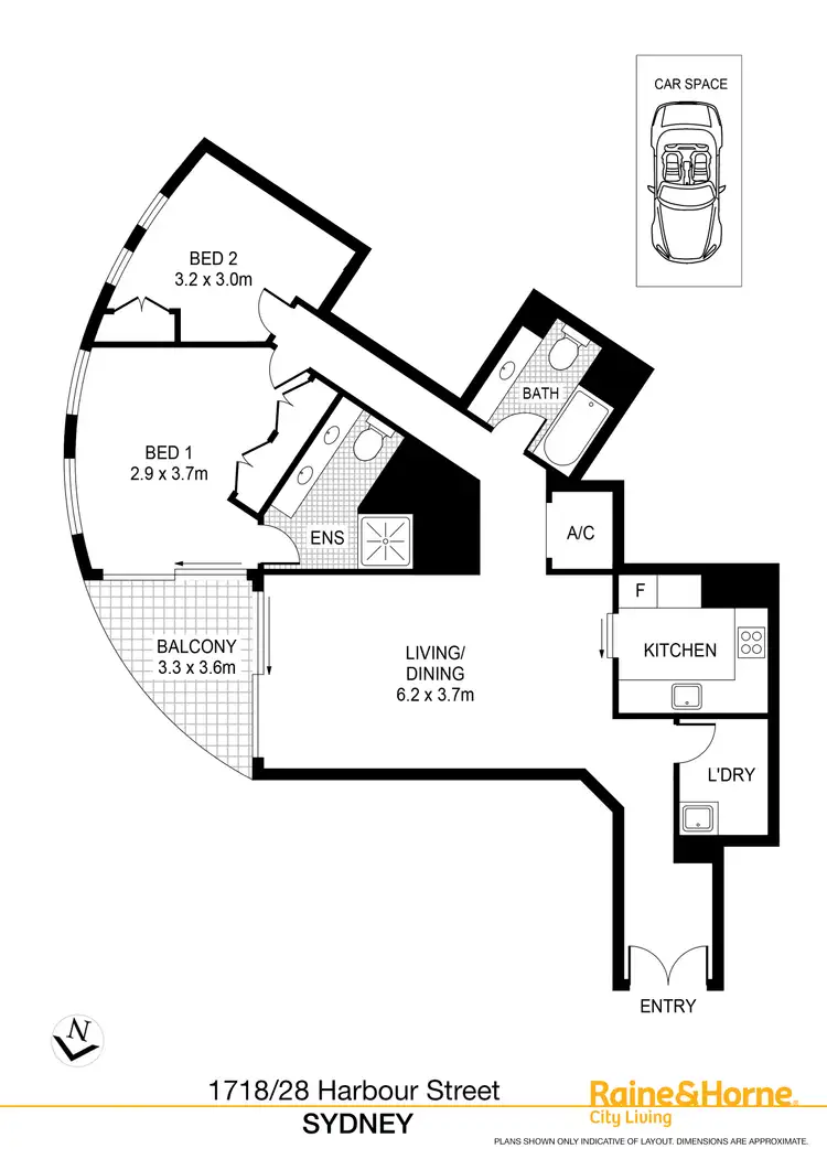 Floorplan of Homely apartment listing, Level 17/28 Harbour Street, Sydney NSW 2000