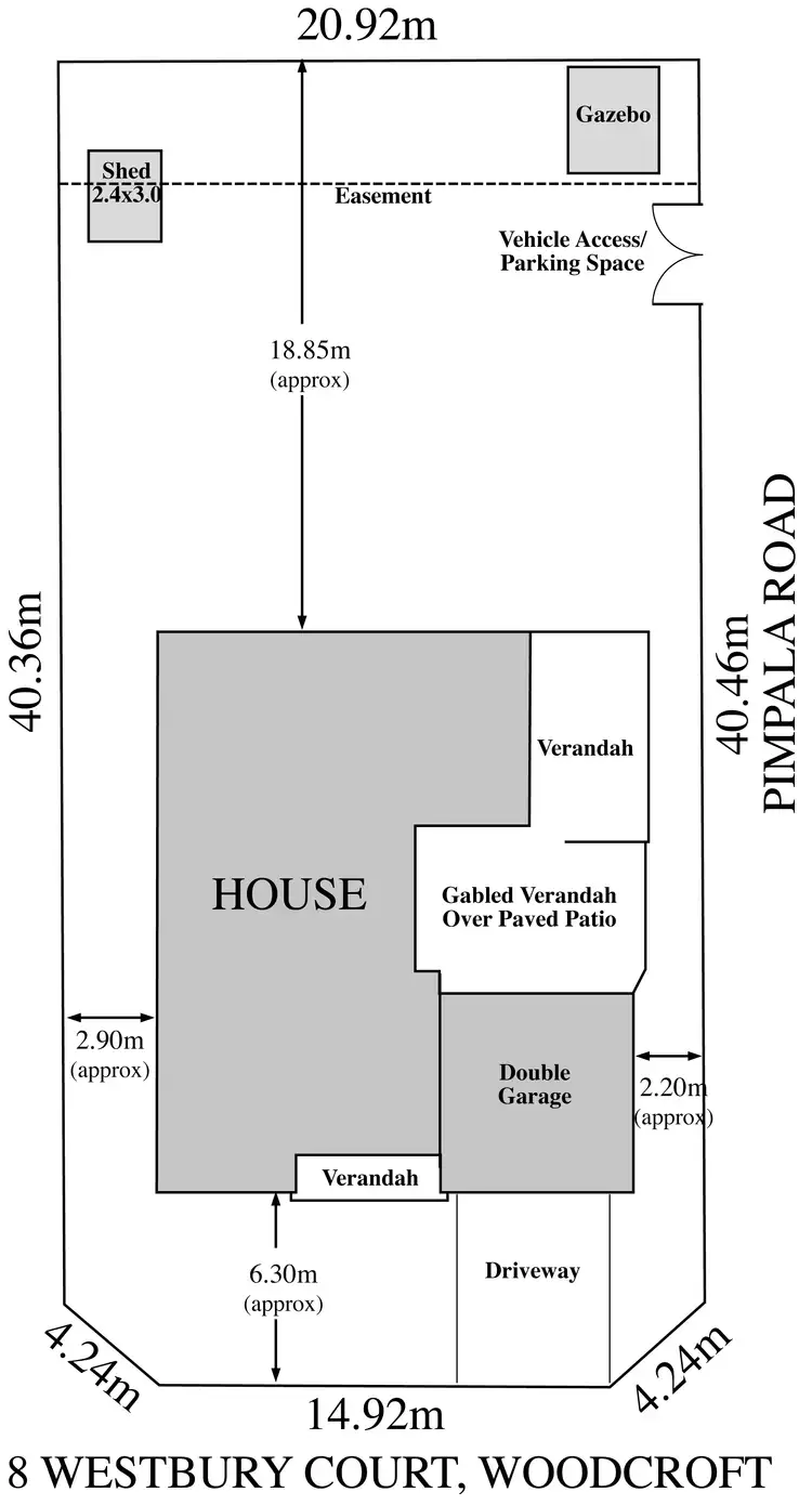 Floorplan of Homely house listing, 8 Westbury Court, Woodcroft SA 5162