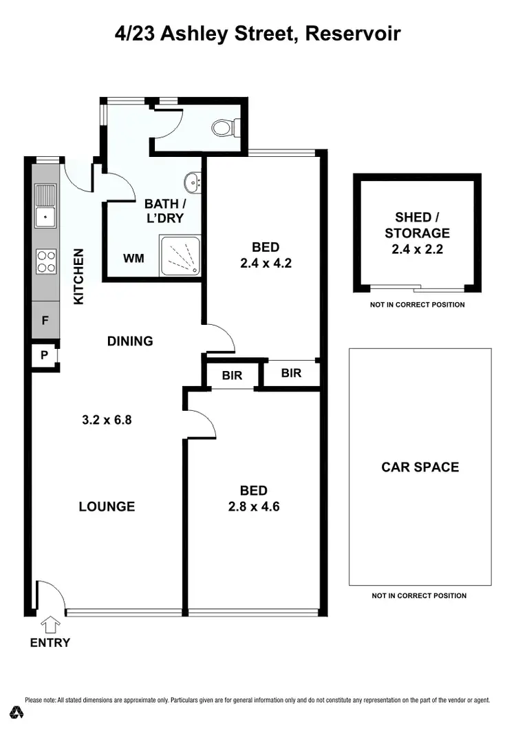 Floorplan of Homely unit listing, 4/23 Ashley Street, Reservoir VIC 3073