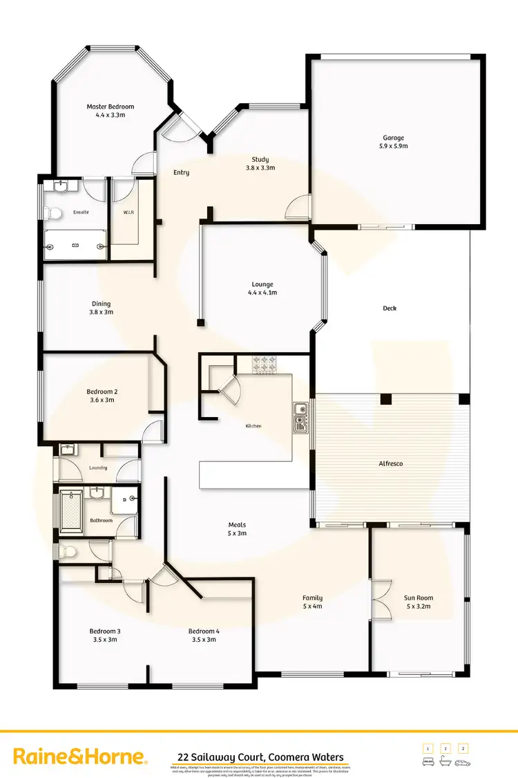 Floorplan of Homely house listing, 22 Sailaway Court, Coomera Waters QLD 4209