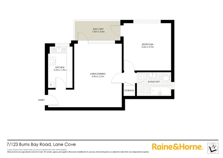 Floorplan of Homely apartment listing, 7/123 Burns Bay Road, Lane Cove NSW 2066