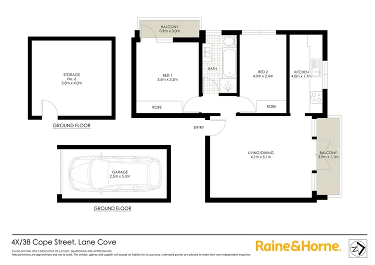 Floorplan of Homely apartment listing, 4X/38 Cope Street, Lane Cove NSW 2066