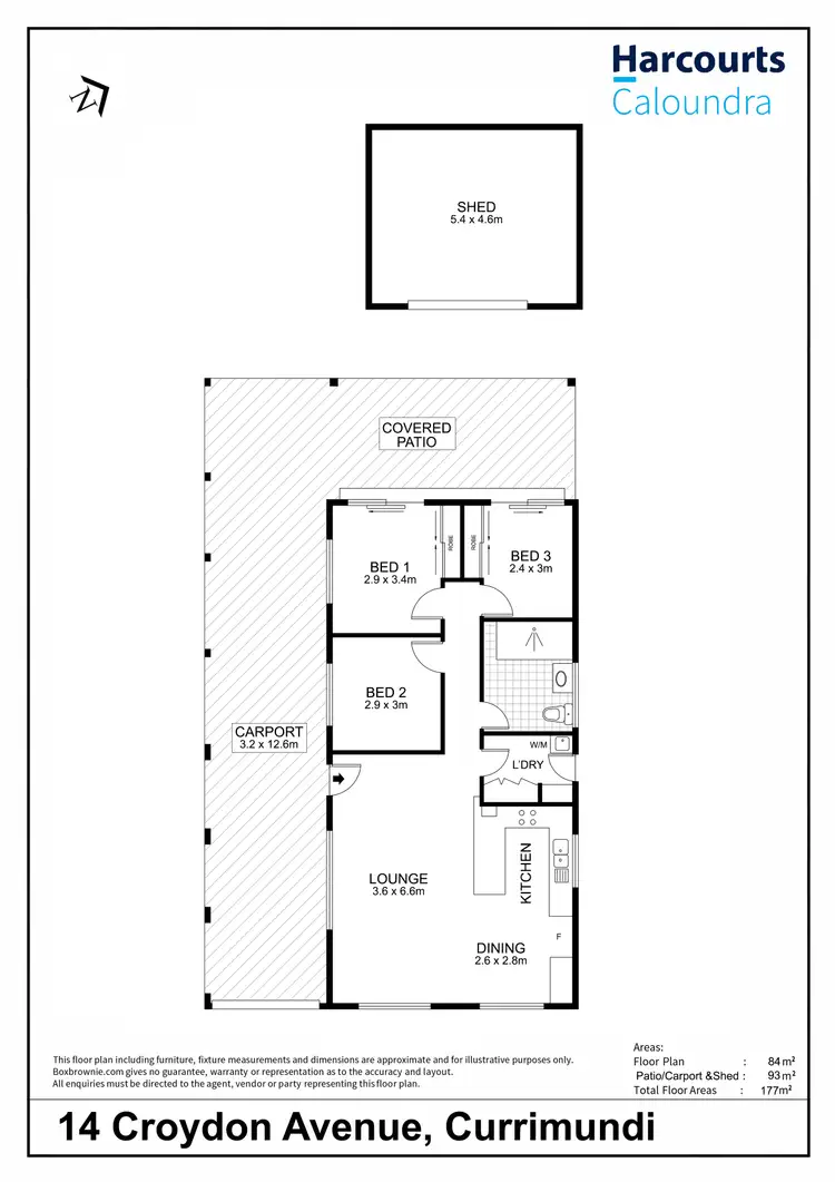 Floorplan of Homely house listing, 14 Croydon Avenue, Currimundi QLD 4551