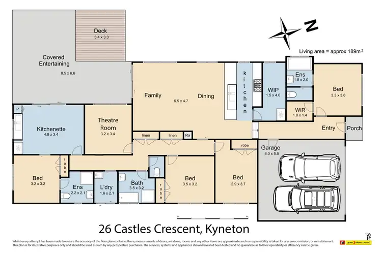 Floorplan of Homely house listing, 26 Castles Crescent, Kyneton VIC 3444