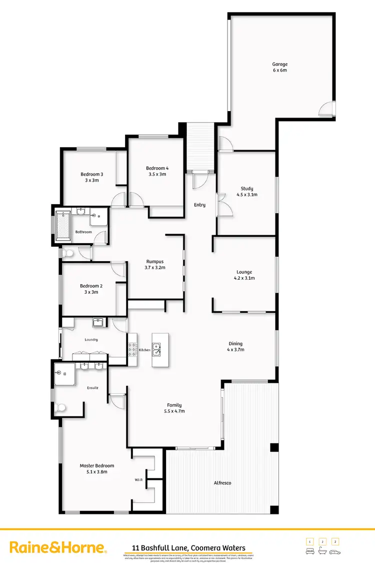 Floorplan of Homely house listing, 11 Bashful Lane, Coomera Waters QLD 4209