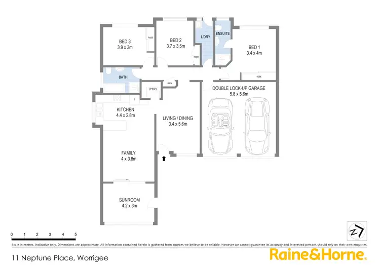 Floorplan of Homely house listing, 11 Neptune Place, Worrigee NSW 2540