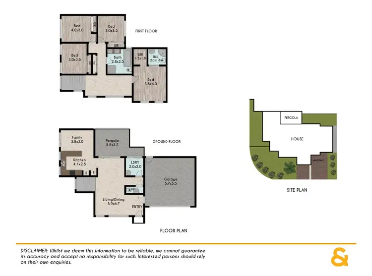 Floorplan of Homely semi-detached listing, 23 Mason Way, Jordan Springs NSW 2747