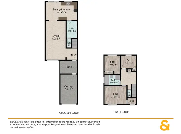 Floorplan of Homely townhouse listing, 12/15-19 Chapman Street, Werrington NSW 2747