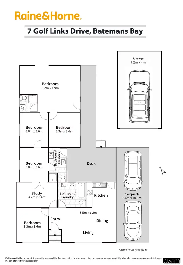 Floorplan of Homely house listing, 7 Golf Links Drive, Batemans Bay NSW 2536