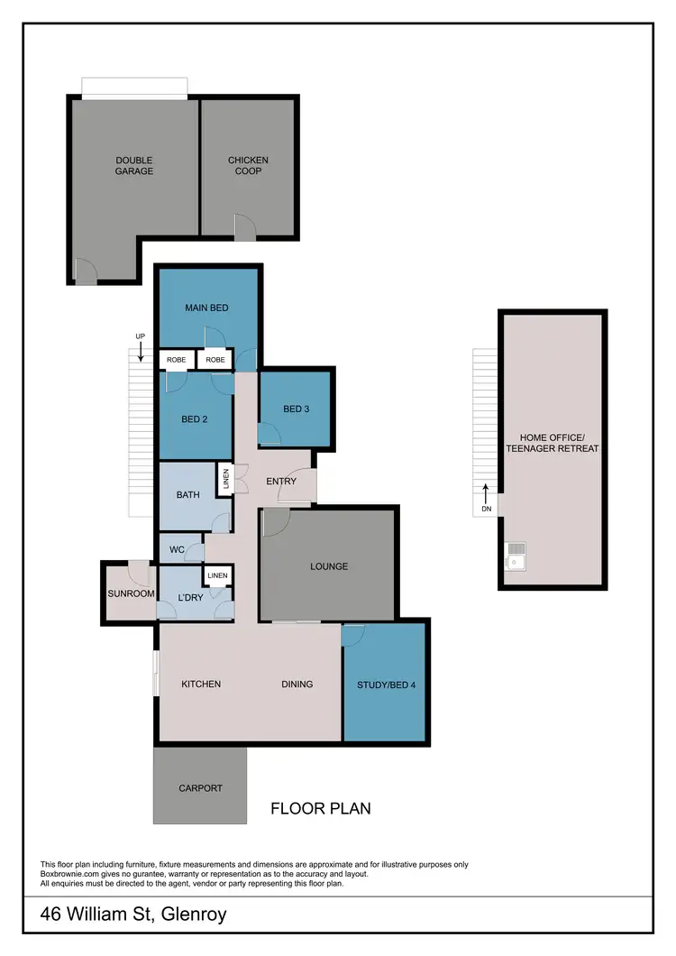 Floorplan of Homely house listing, 46 William Street, Glenroy VIC 3046