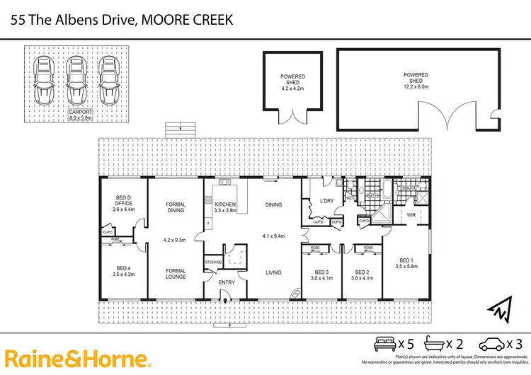 Floorplan of Homely house listing, 55 The Albens, Tamworth NSW 2340