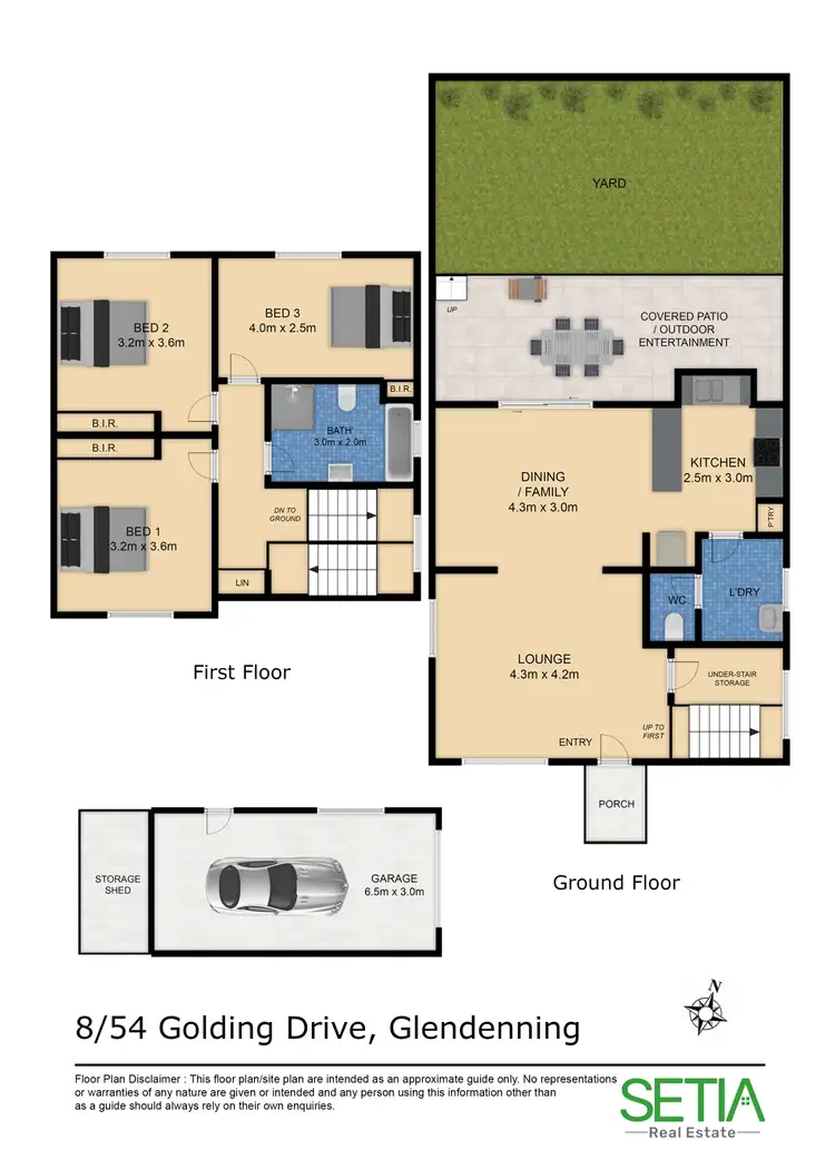 Floorplan of Homely townhouse listing, 8/54 Golding Drive, Glendenning NSW 2761