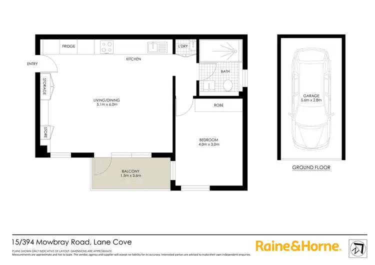 Floorplan of Homely apartment listing, 15/394 Mowbray Road, Lane Cove NSW 2066