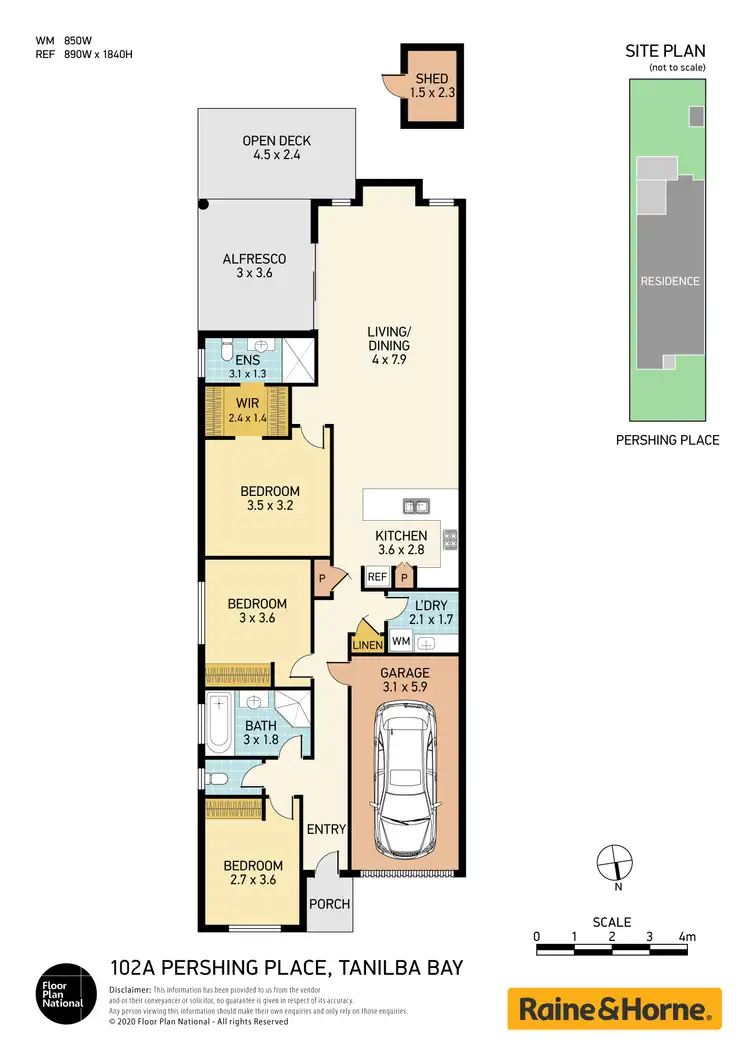 Floorplan of Homely house listing, 102A Pershing Place, Tanilba Bay NSW 2319