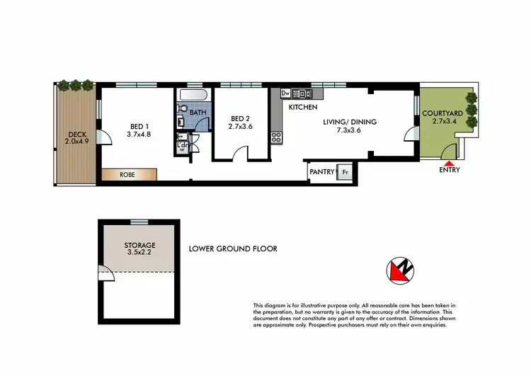 Floorplan of Homely apartment listing, 4/71 Edward Street, Bondi Beach NSW 2026