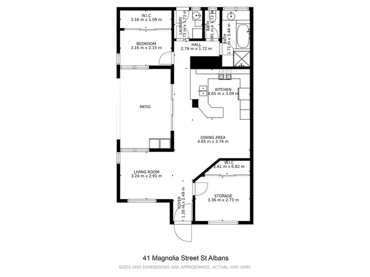 Floorplan of Homely house listing, 41 Magnolia St, St Albans VIC 3021