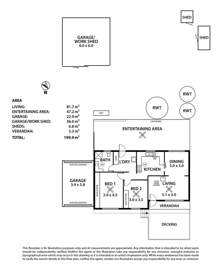 Floorplan of Homely house listing, 40 Bayview Drive, Clayton Bay SA 5256