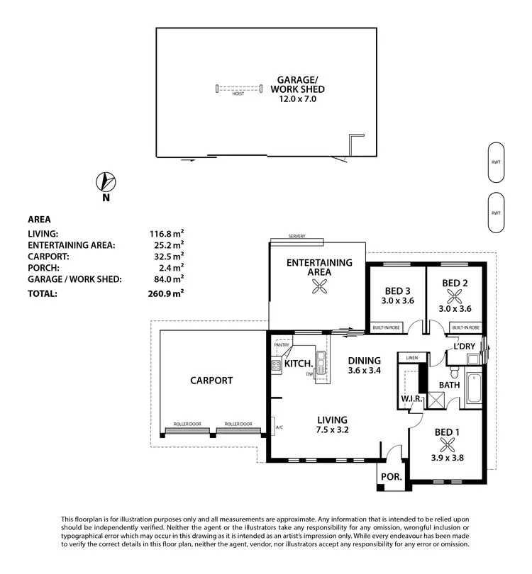 Floorplan of Homely house listing, 21 Lime Street, Strathalbyn SA 5255