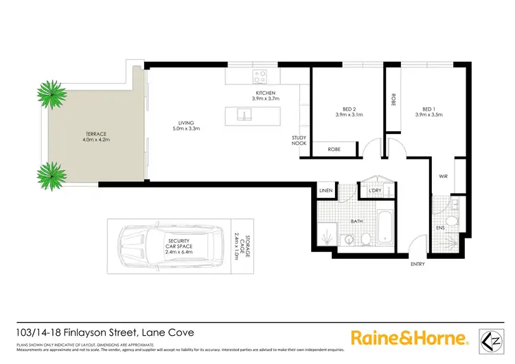 Floorplan of Homely apartment listing, 103/14-18 Finlayson Street, Lane Cove NSW 2066