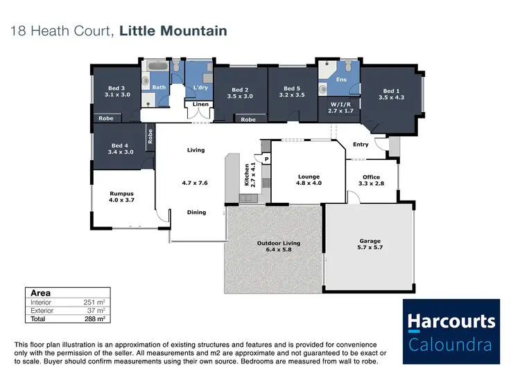 Floorplan of Homely house listing, 18 Heath Court, Little Mountain QLD 4551
