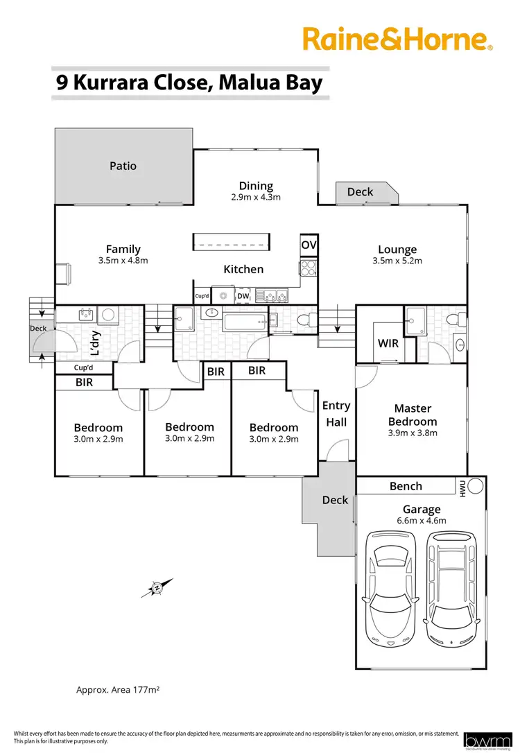 Floorplan of Homely house listing, 9 Kurrara Close, Malua Bay NSW 2536