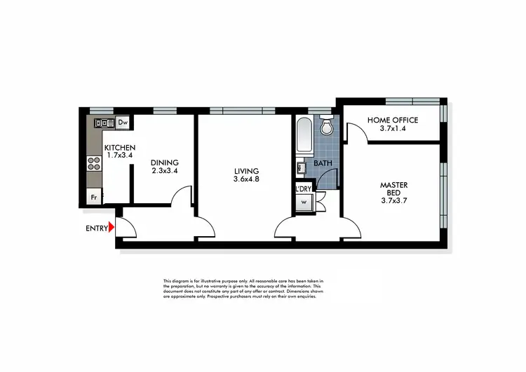 Floorplan of Homely apartment listing, 3/17 Ocean Street, Bondi NSW 2026