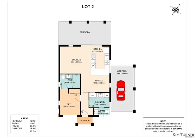 Floorplan of Homely villa listing, 2/5 Hunt Street, Thornlie WA 6108