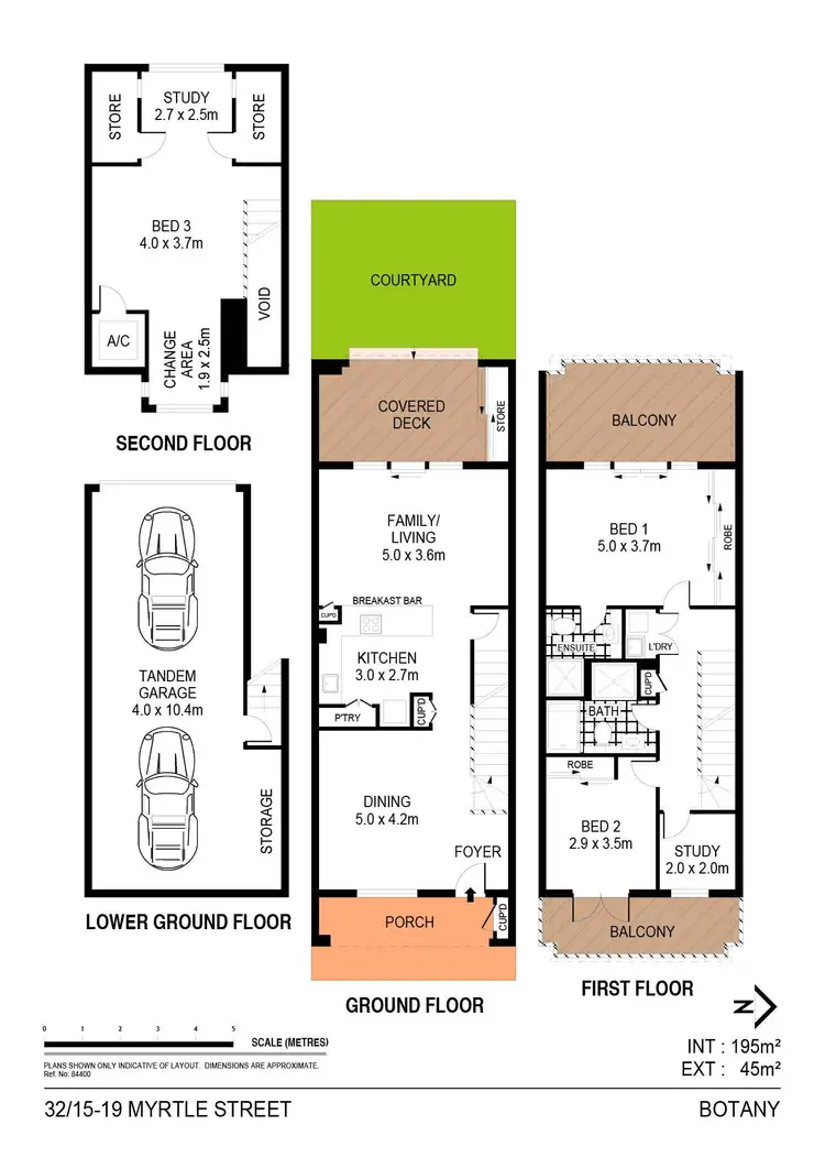 Floorplan of Homely townhouse listing, 32/9-19 Myrtle Street, Botany NSW 2019