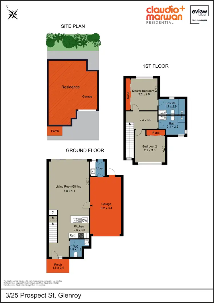 Floorplan of Homely townhouse listing, 3/25 Prospect Street, Glenroy VIC 3046