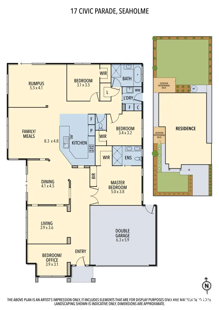 Floorplan of Homely house listing, 17 Civic Parade, Seaholme VIC 3018