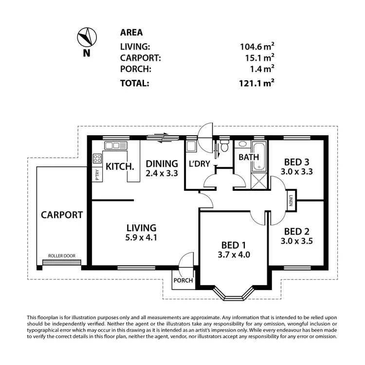 Floorplan of Homely house listing, 63 Parker Avenue, Strathalbyn SA 5255