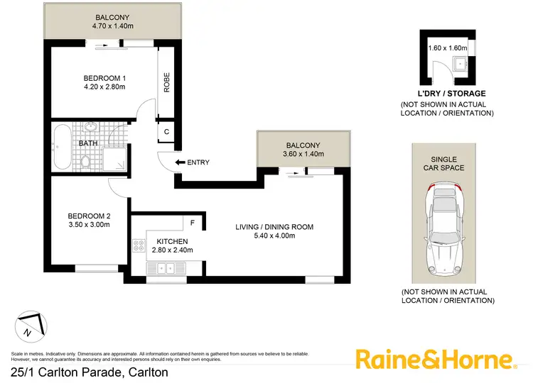 Floorplan of Homely apartment listing, 25/1 Carlton Parade, Carlton NSW 2218