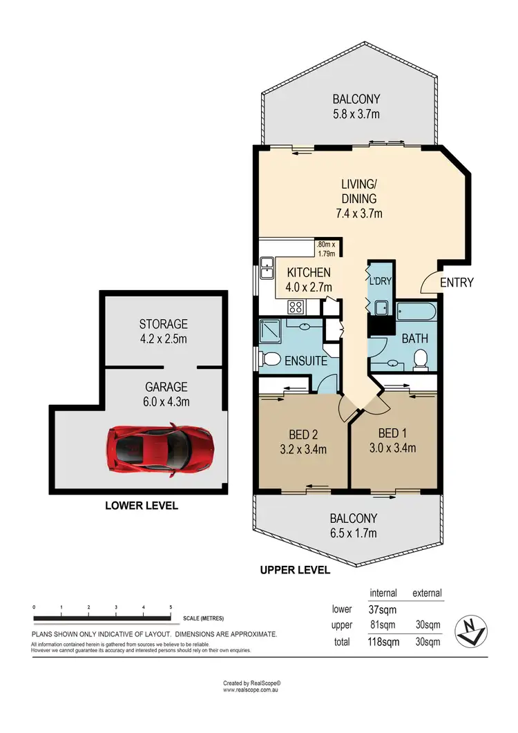 Floorplan of Homely apartment listing, 5/31 Ada Street, Taringa QLD 4068