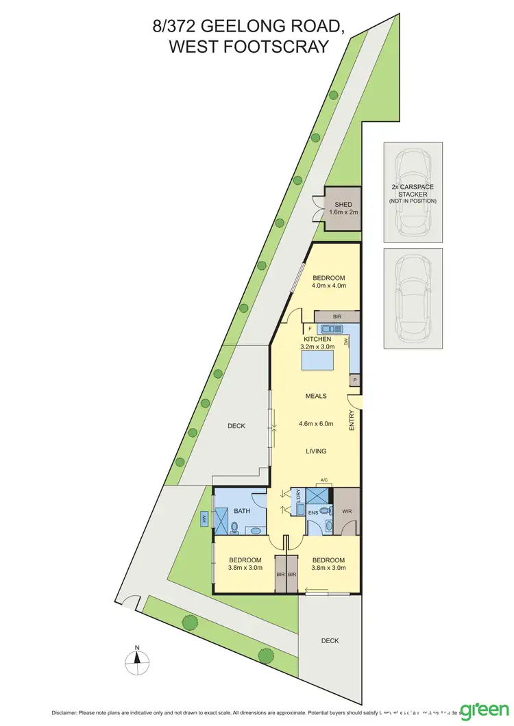 Floorplan of Homely apartment listing, 8/372 Geelong Road, West Footscray VIC 3012