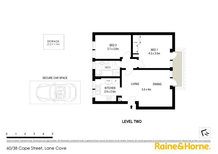 Floorplan of Homely apartment listing, 60/38 Cope Street, Lane Cove NSW 2066