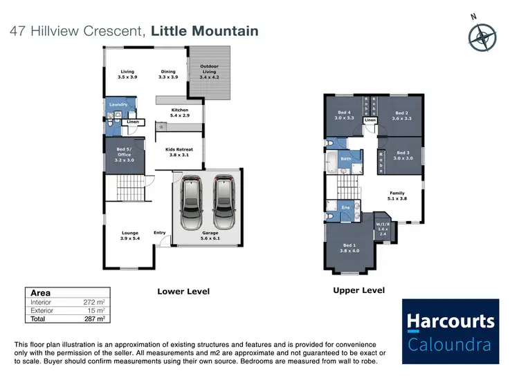 Floorplan of Homely house listing, 47 Hillview Crescent, Little Mountain QLD 4551