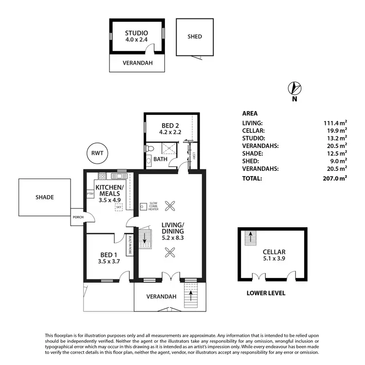 Floorplan of Homely house listing, 20 North Parade, Strathalbyn SA 5255