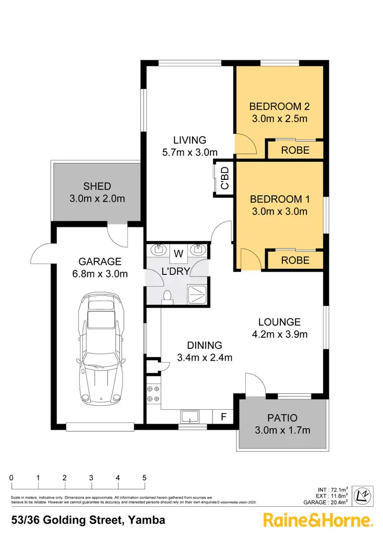 Floorplan of Homely house listing, 53/36 Golding Street, Yamba NSW 2464