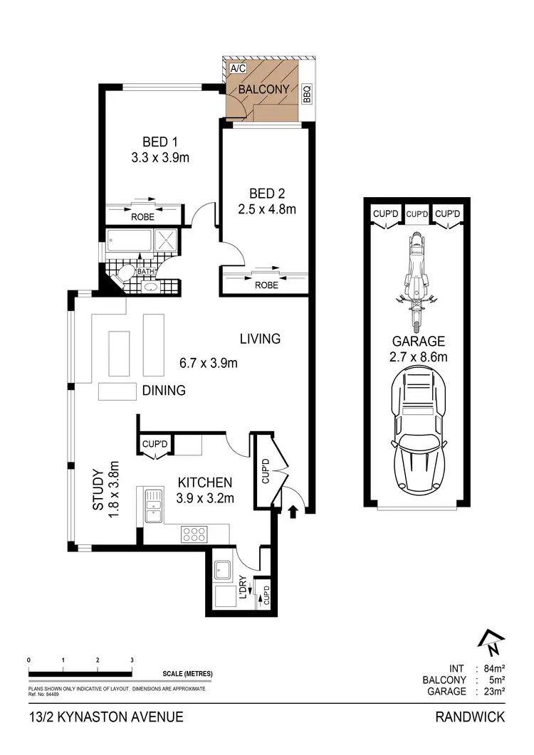 Floorplan of Homely apartment listing, 13/2 Kynaston Avenue, Randwick NSW 2031