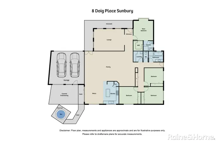 Floorplan of Homely house listing, 8 Doig Place, Sunbury VIC 3429