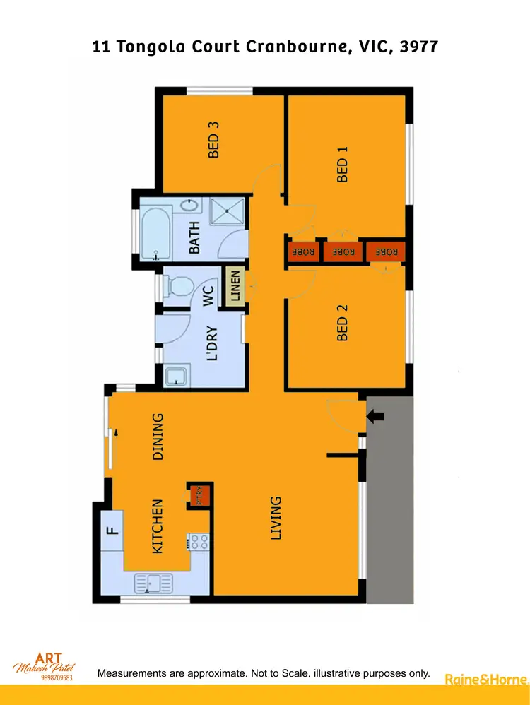 Floorplan of Homely house listing, 11 Tongola Court, Cranbourne VIC 3977