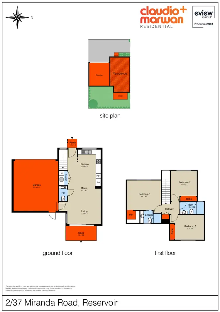 Floorplan of Homely townhouse listing, 2/37 Miranda Road, Reservoir VIC 3073