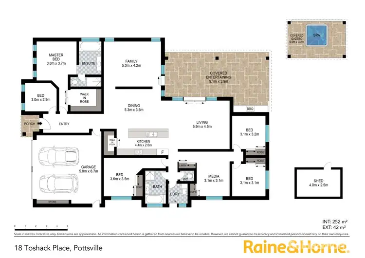 Floorplan of Homely house listing, 18 Toshack Place, Pottsville NSW 2489