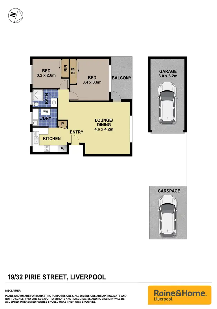 Floorplan of Homely apartment listing, 19/32 Pirie Street, Liverpool NSW 2170