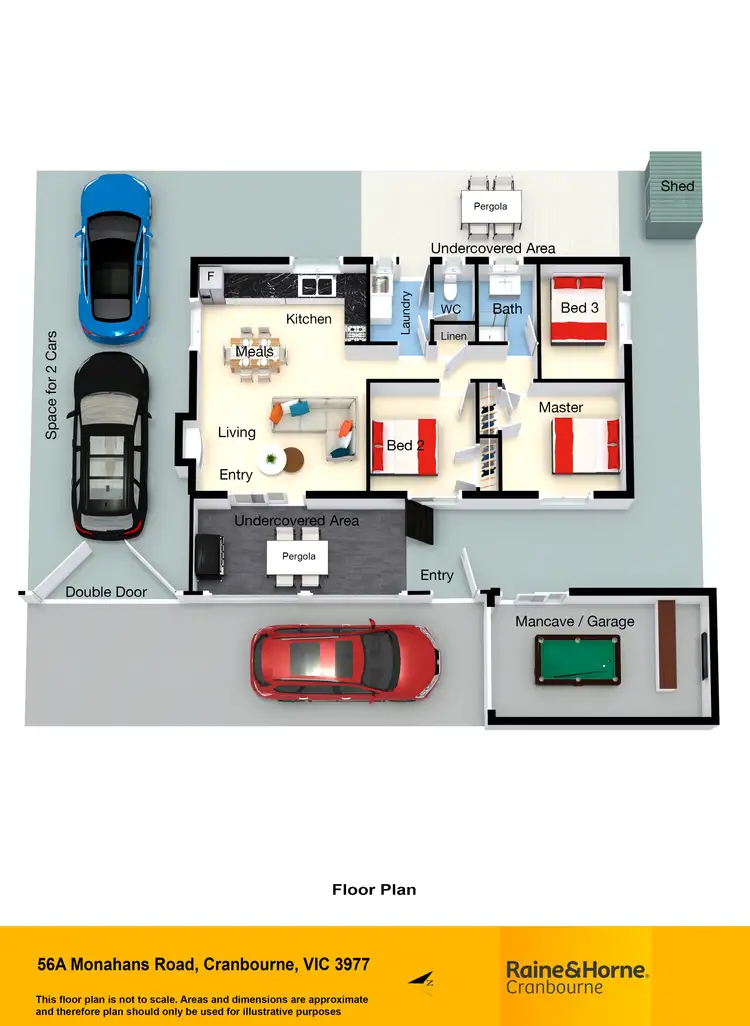 Floorplan of Homely unit listing, 56A Monahans Road, Cranbourne VIC 3977