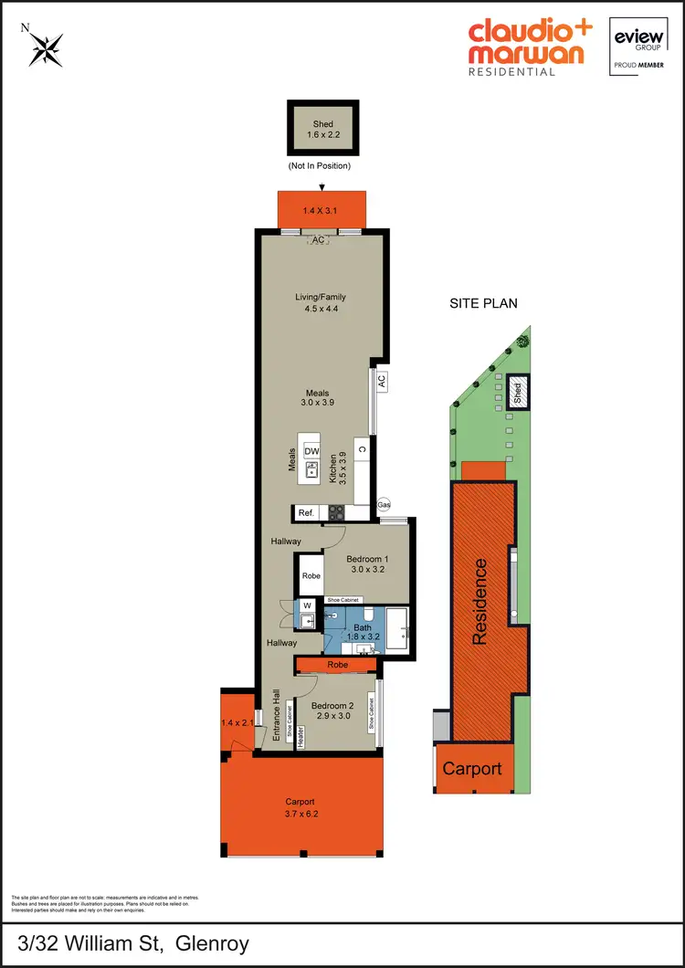 Floorplan of Homely villa listing, 3/32 William Street, Glenroy VIC 3046