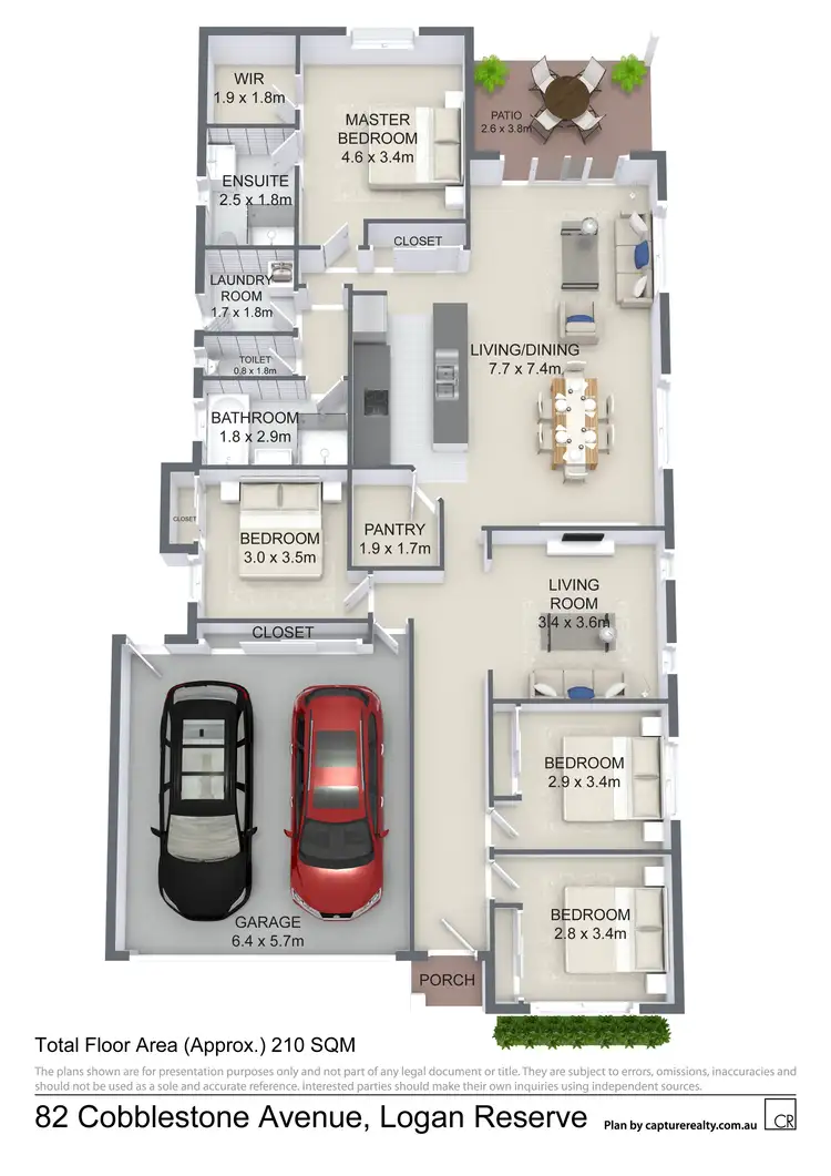 Floorplan of Homely house listing, 82 Cobblestone Avenue, Logan Reserve QLD 4133